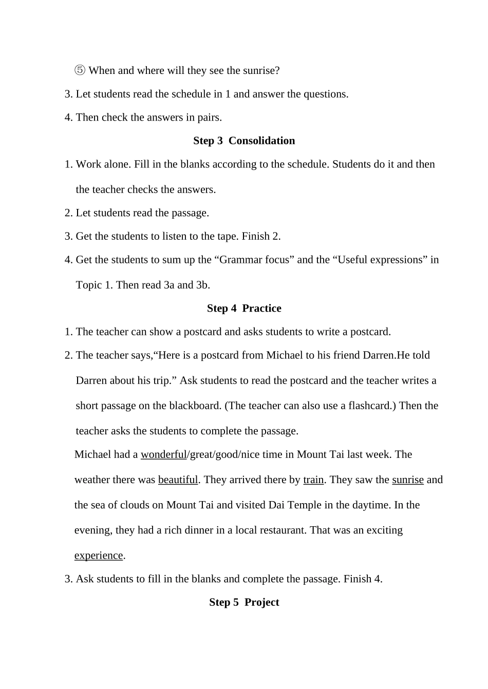 八年级英语Unit 6 Topic 1  Section  D 教案2湘教版_第2页