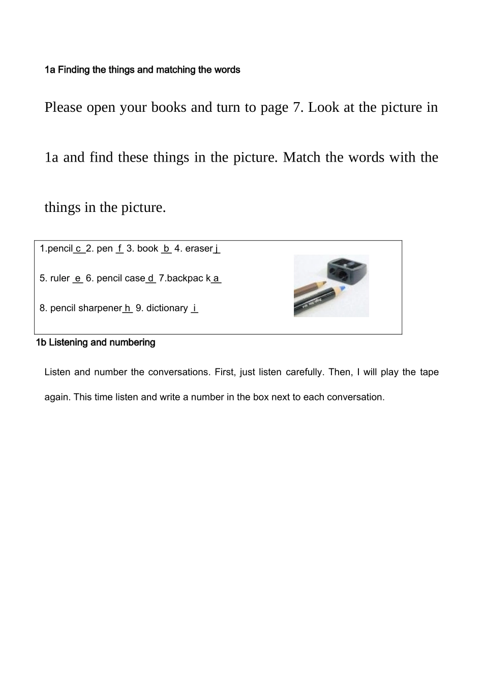 七年级英语 Unit 2 Is this your pencil_第3页