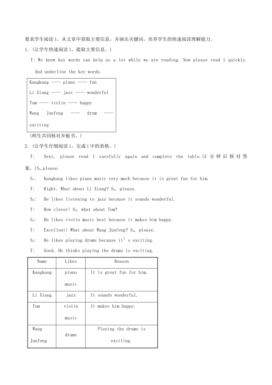 八年级英语上册 Unit 3《Our Hobbies》Topic 2 Section D 教案 仁爱版_第3页