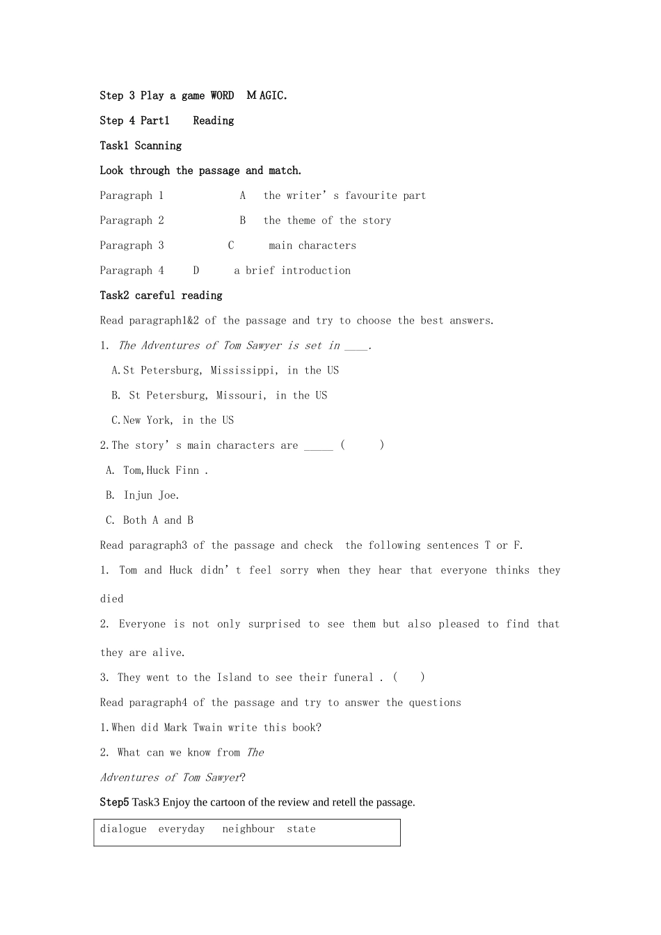 九年级英语上册 Module 7 Unit 2 It is still read and loved教案 （新版）外研版-（新版）外研版初中九年级上册英语教案_第2页