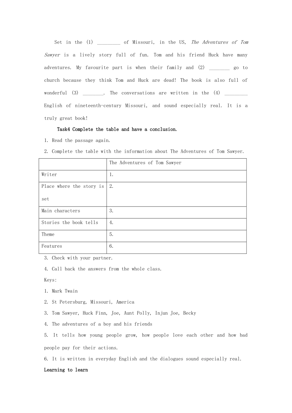 九年级英语上册 Module 7 Unit 2 It is still read and loved教案 （新版）外研版-（新版）外研版初中九年级上册英语教案_第3页