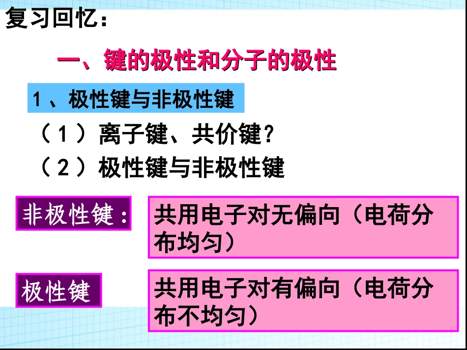 高二化学选修3第二章第三节分子的性质课件_第2页