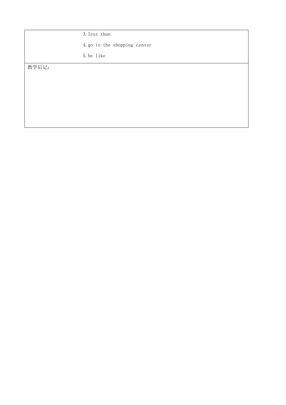 吉林省四平市第十七中学八年级英语上册 Unit 2 How often do you exercise（第6课时）教案 （新版）人教新目标版_第3页