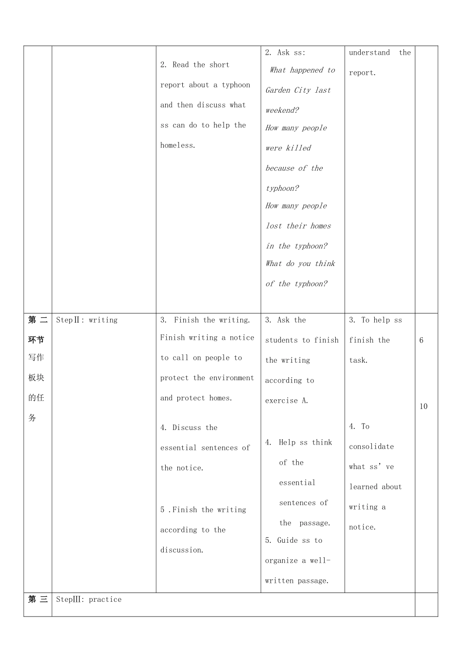 九年级英语下册 Module 2 Environmental problems  Unit 4 Natural disasters教案6 牛津深圳版-牛津深圳版初中九年级下册英语教案_第2页