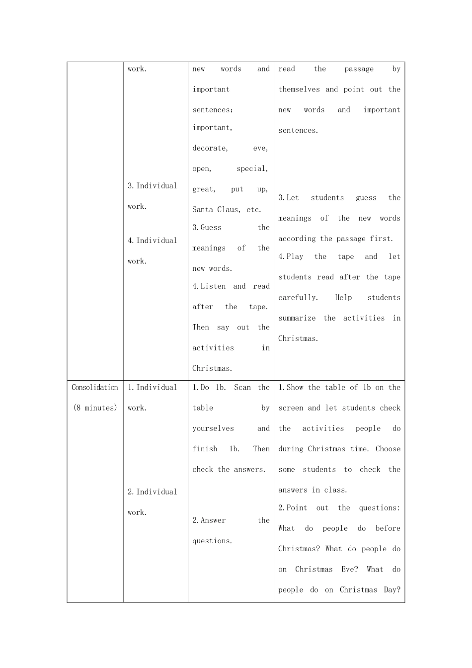 七年级英语下册 Unit 8 The seasons and the Weather Topic 3 Let’s celebrate Section B教案 （新版）仁爱版-（新版）仁爱版初中七年级下册英语教案_第3页