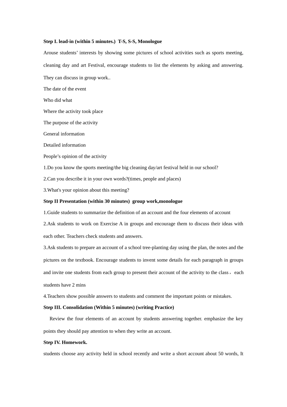 九年级英语：Chapter 9 The weird world of plants Writing教案（深圳牛津版）_第3页