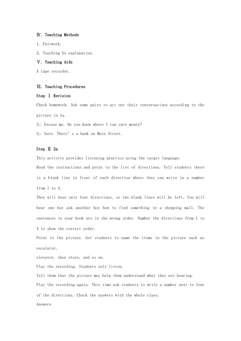 九年级英语 Unit5 Could you please tell me where the restrooms are教案6 鲁教版_第2页