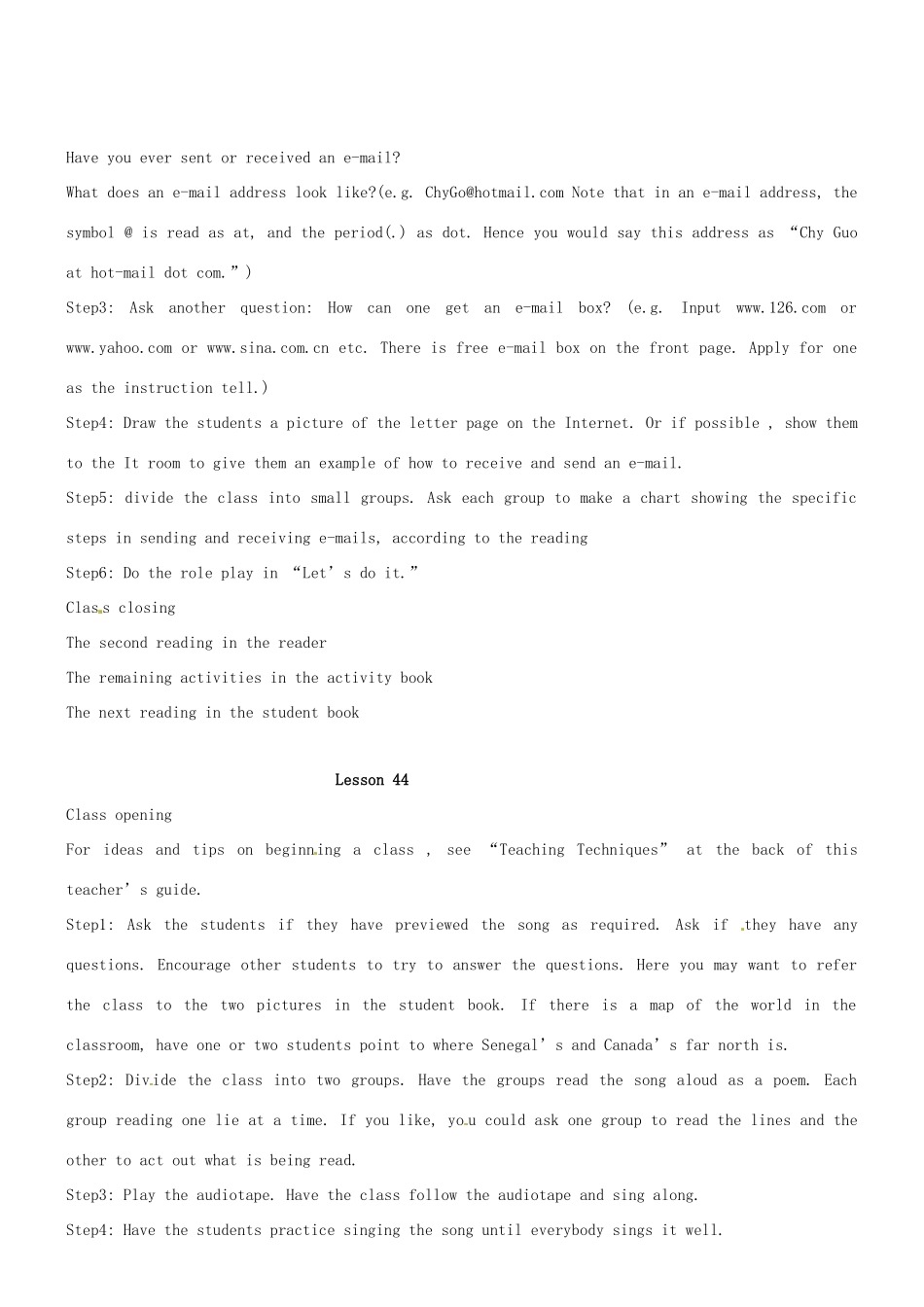 八年级英语下册 Unit 6 Connect教案 人教新目标版_第2页