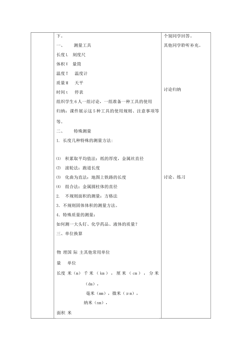 七年级科学上册《科学入门复习课》教案1 浙教版_第2页