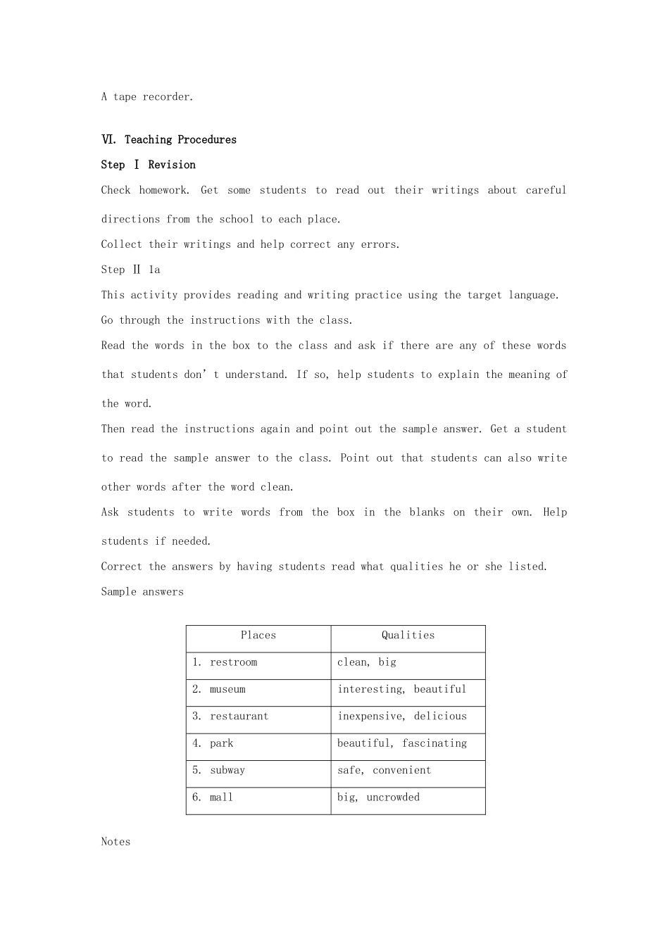 九年级英语 Unit5 Could you please tell me where the restrooms are教案9 鲁教版_第2页