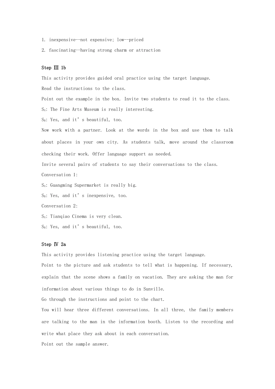 九年级英语 Unit5 Could you please tell me where the restrooms are教案9 鲁教版_第3页