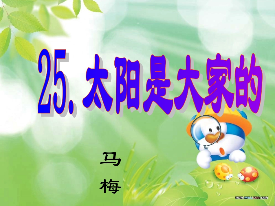 太阳是大家的_第1页