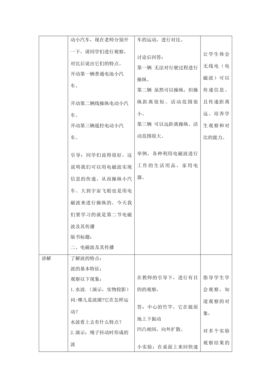 九年级物理下册 17.2电磁波及其传播教案 （新版）苏科版-（新版）苏科版初中九年级下册物理教案_第2页