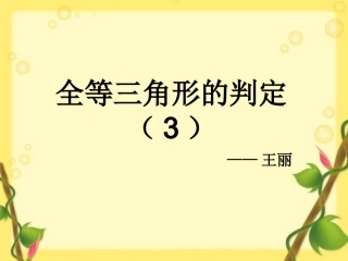 14.4全等三角形的判定