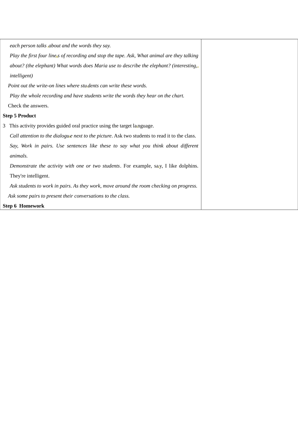 吉林省长春市104中七年级英语下册 Unit 5 Why do you like pandas Period 4教案 人教新目标版_第2页