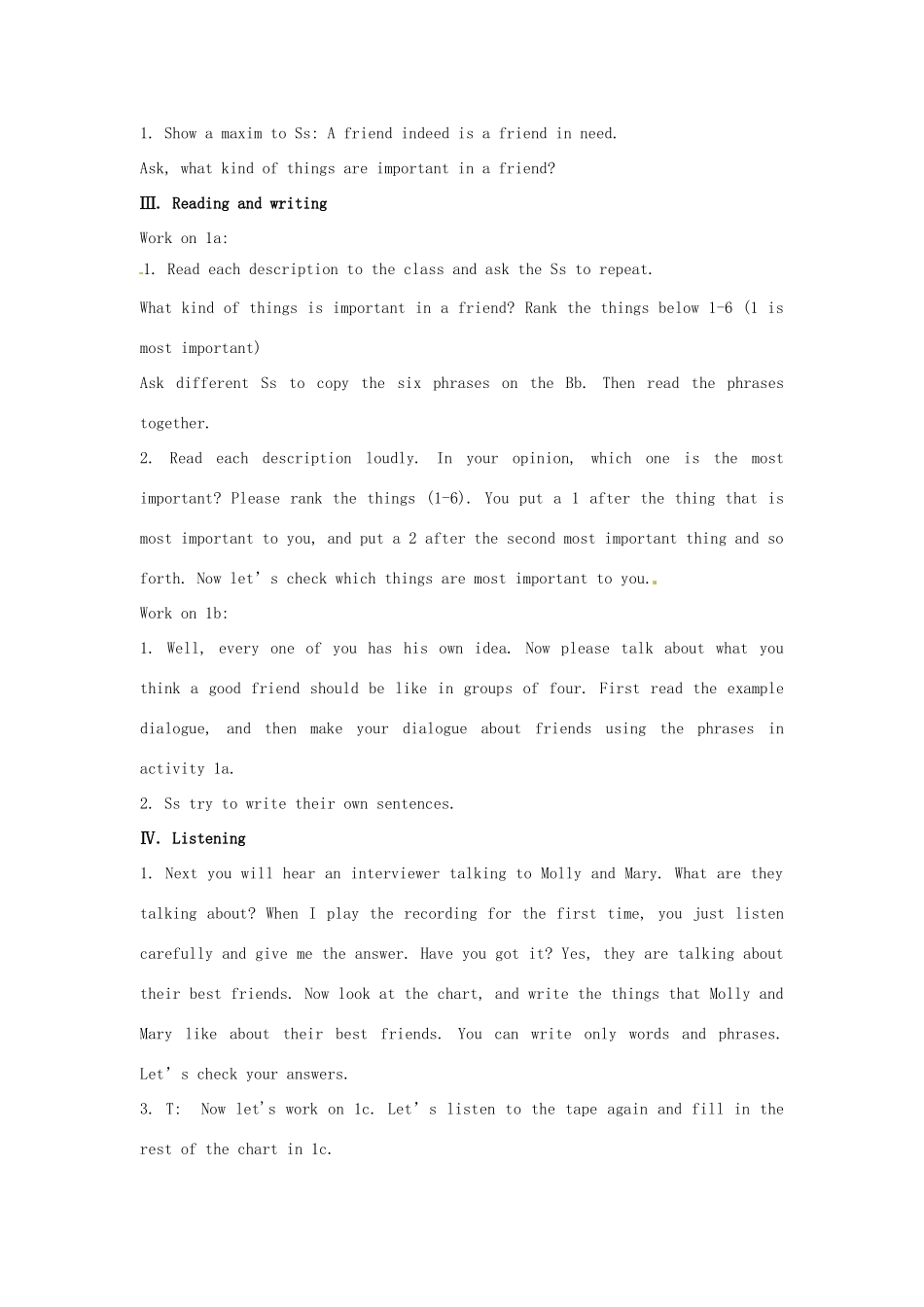 云南省师范大学五华区实验中学八年级英语上册 Unit 3 I’m more outgoing than my sister Period 3教案 （新版）人教新目标版_第2页