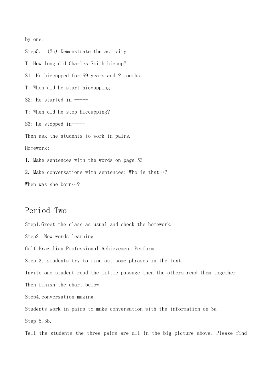八年级英语上Unit9 When was he born教案人教版新目标_第3页