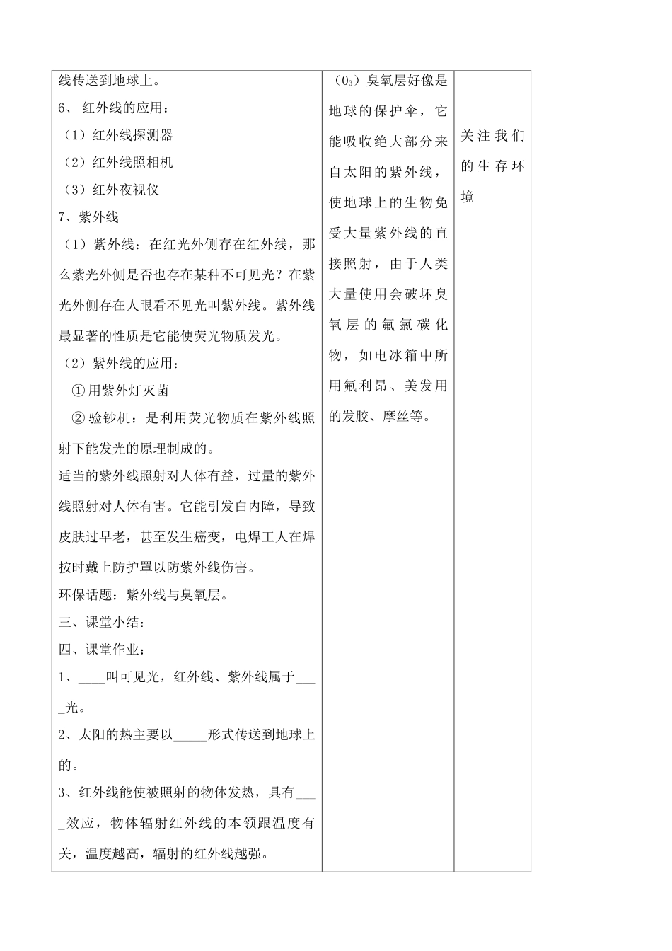 八年级物理苏科版人眼看不见的光_第3页