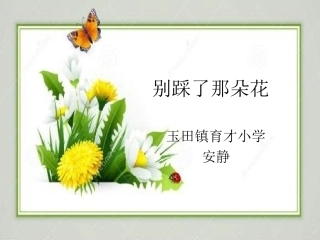 26.别踩了这朵花