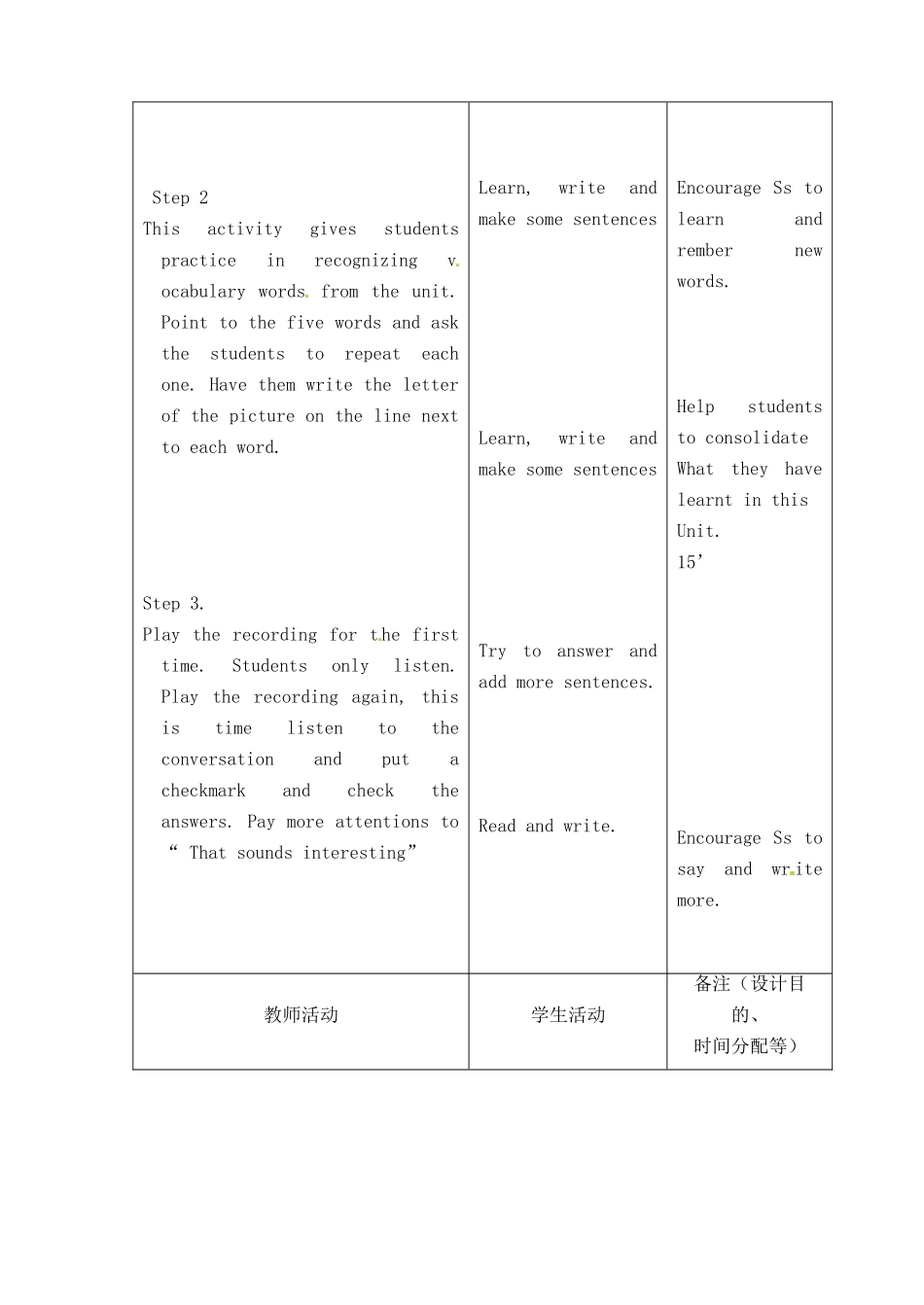 吉林省四平市第十七中学七年级英语上册 Unit 5 Do have a soccer ball（第4课时）教案 （新版）人教新目标版_第2页