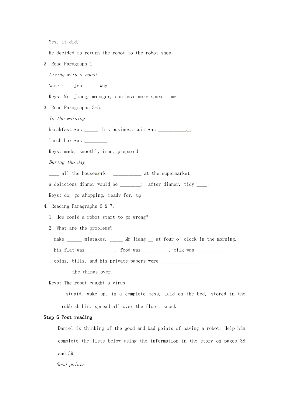九年级英语下册 Unit 2 Colour Reading I教案 （新版）牛津版-（新版）牛津版初中九年级下册英语教案_第3页