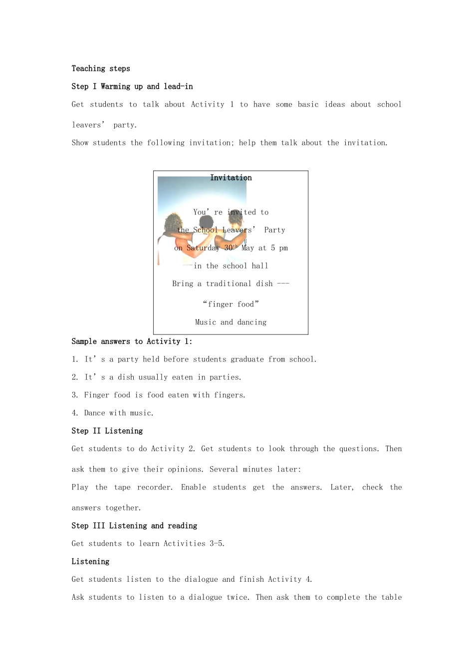九年级英语下册 Module 7 Eating together全模块教案 外研版_第2页
