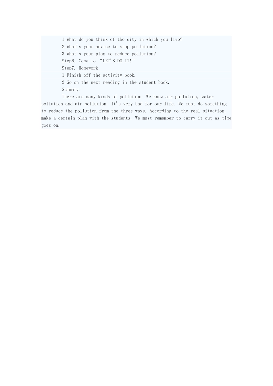 八年级英语下册 Unit8 Lesson 62教案 冀教版_第2页