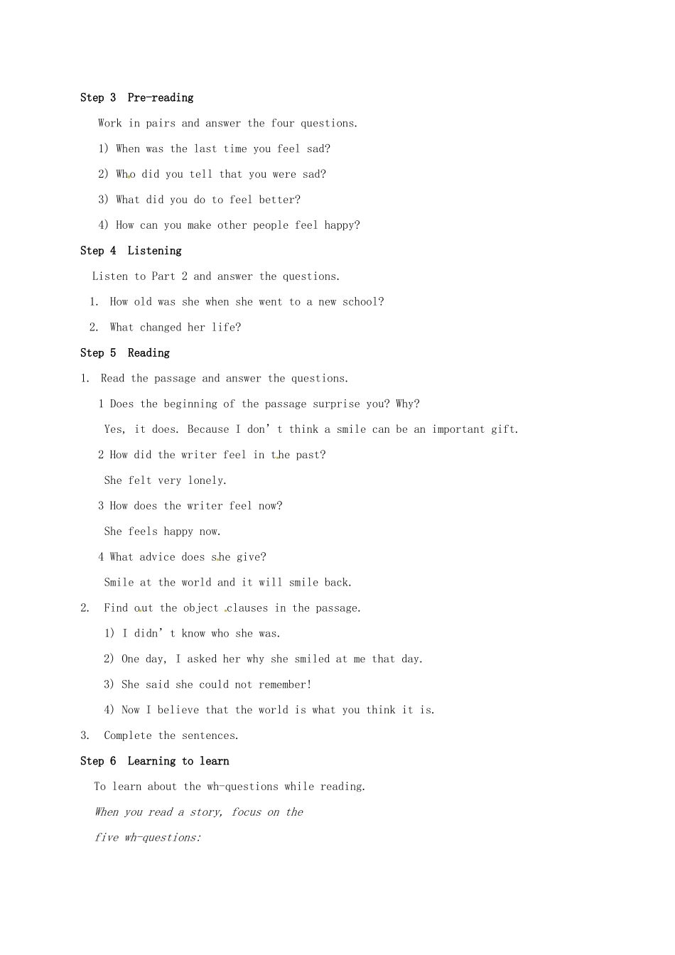 学年八年级英语下册 Module 9 Friendship Unit 2 I believe that the world is what you think it is教案 （新版）外研版-（新版）外研版初中八年级下册英语教案_第2页