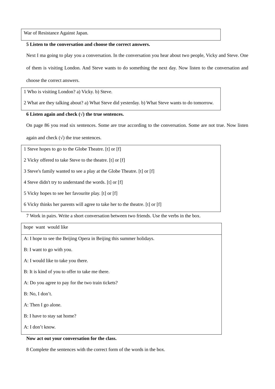 外研社八年级英语 Module 10 Unit 3_第3页