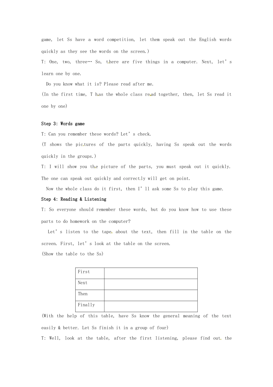 七年级英语上册 Module 10 Computers Unit 1 How do I write my homework on the computer教案 外研版_第2页
