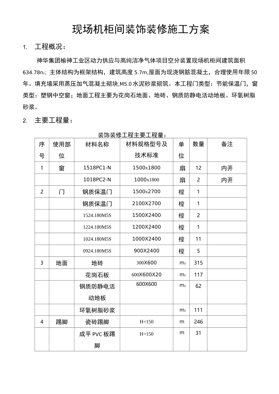 现场机柜间装饰装修施工方案_第3页