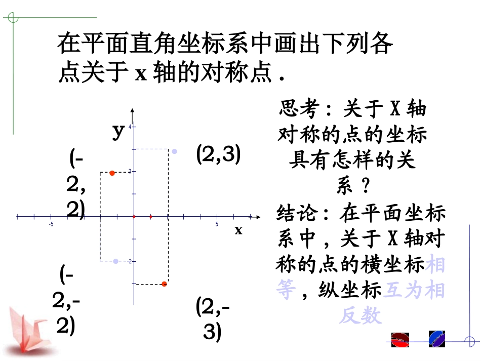 23.2.3-关于原点对称的点的坐标_第2页