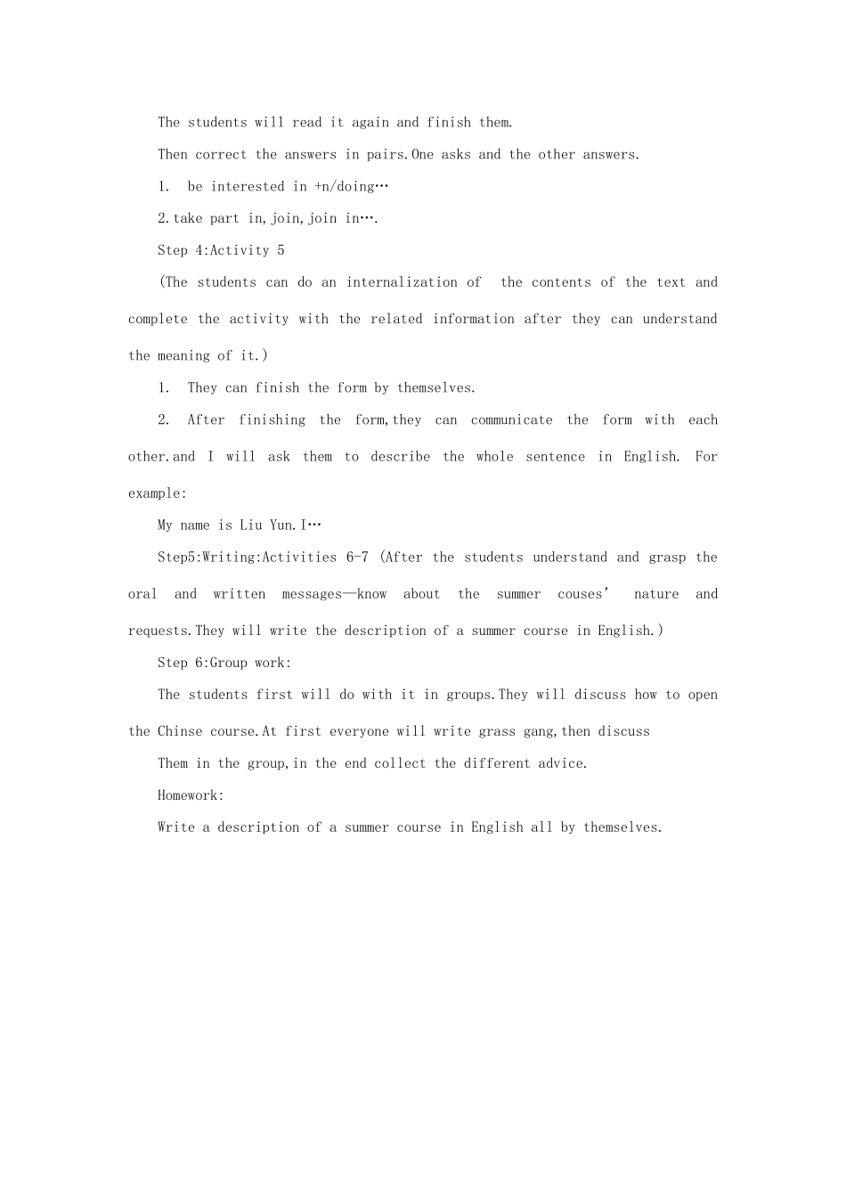 九年级英语下册 Module 2 Education Unit 2 What’s the best thing about school教案 外研版-外研版初中九年级下册英语教案_第3页