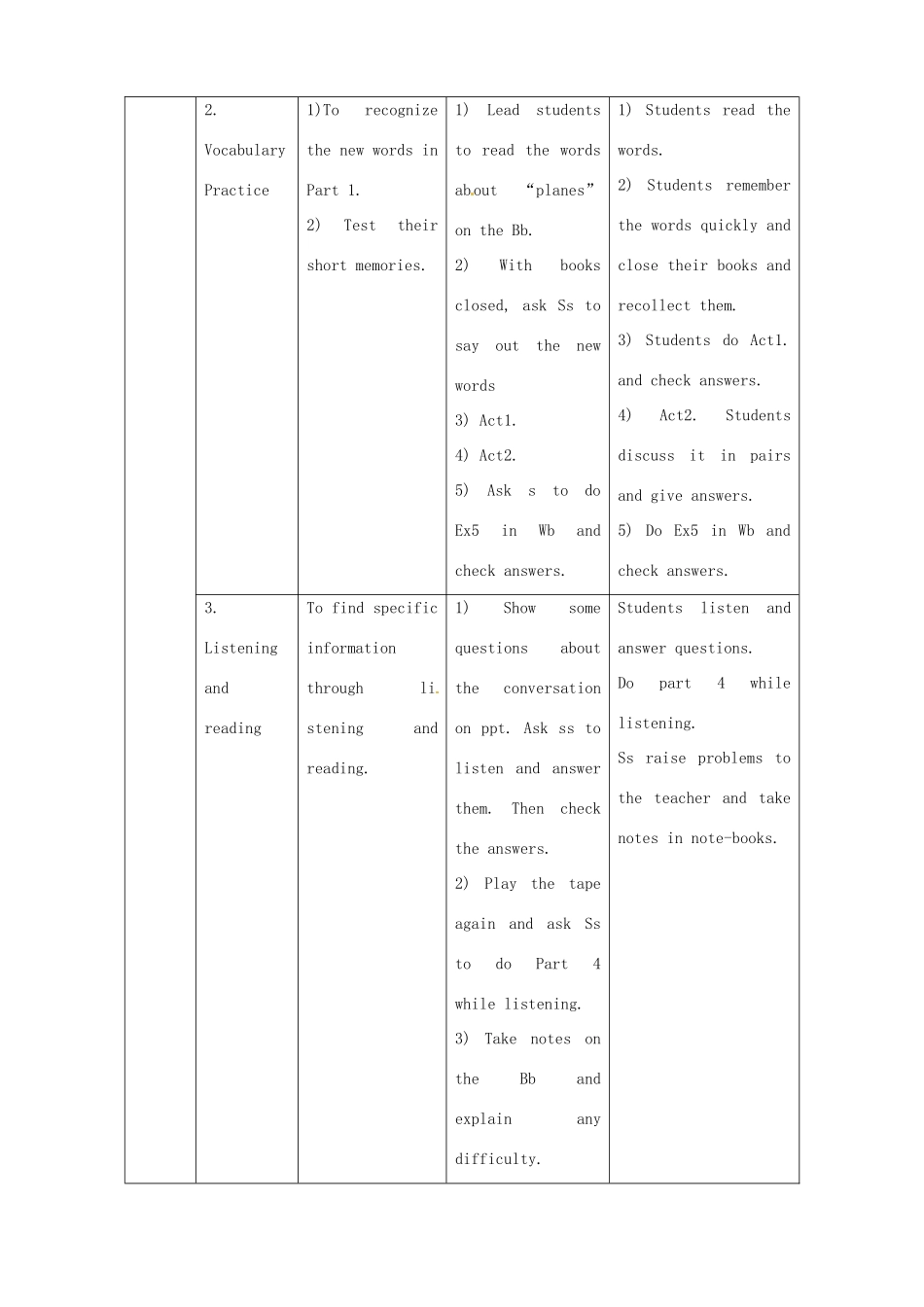 八年级英语下册《Module 2 Unit 1 I ' ve also entered lots of speaking competitions》教案 （新版）外研版-（新版）外研版初中八年级下册英语教案_第3页