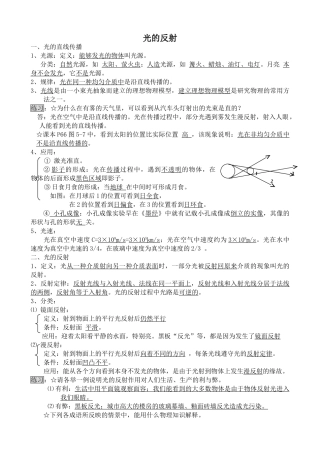 八年级物理沪教版光的反射
