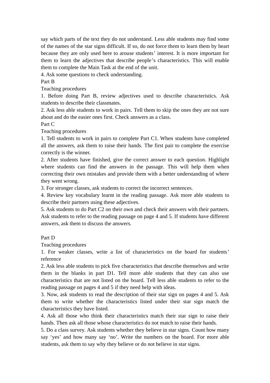 九年级英语上：Unit 1 Star signs分课时教案牛津版_第2页