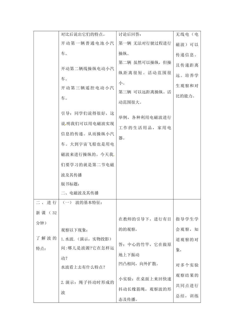 九年级物理下册 17.2 电磁波及其传播教案1 苏科版_第3页
