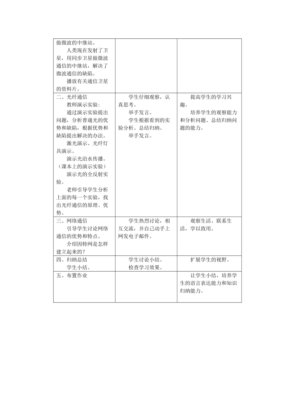 九年级物理下册 10.3 改变世界的信息技术教案 （新版）教科版-（新版）教科版初中九年级下册物理教案_第3页