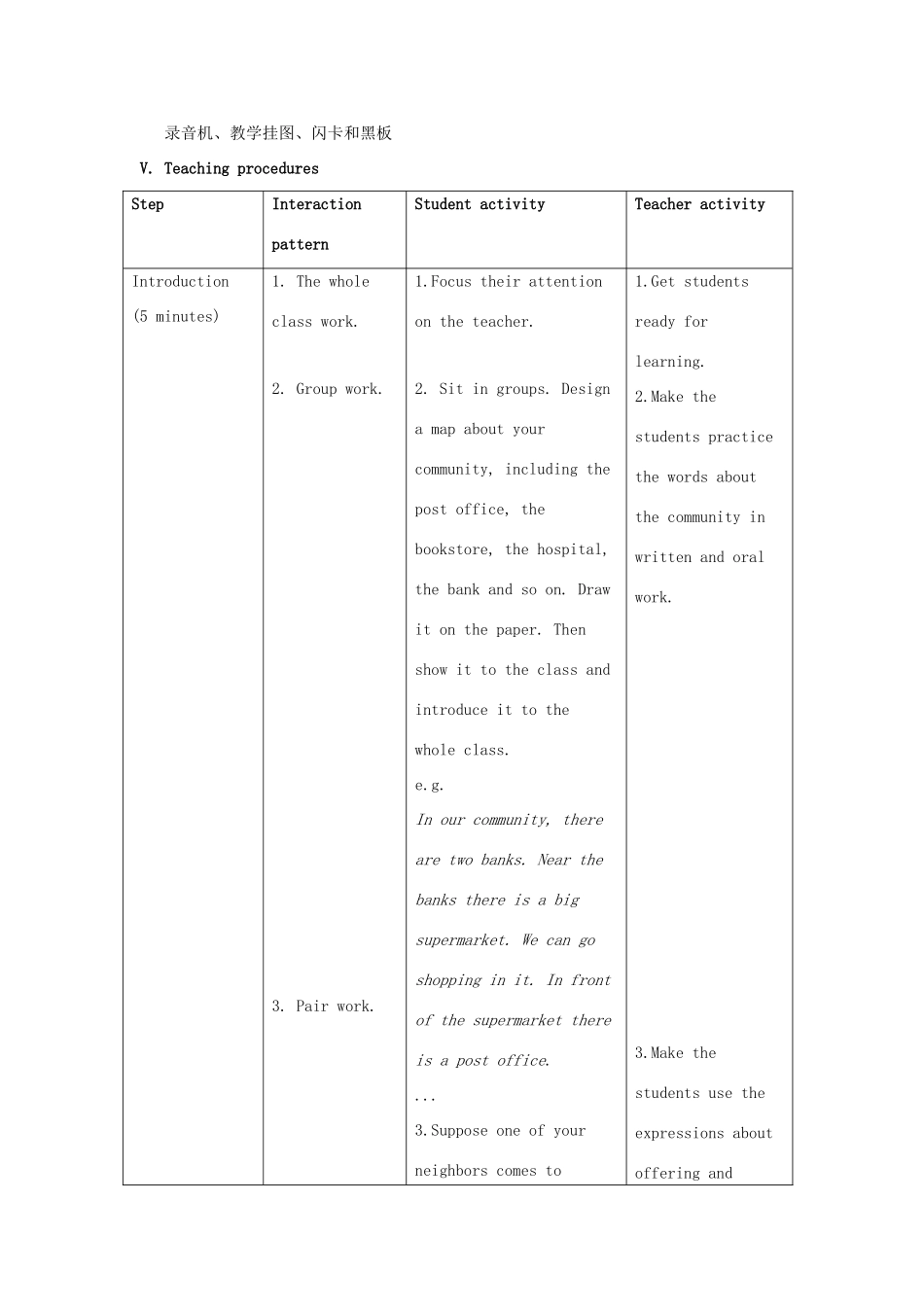 七年级英语下册 Unit 6 Our local area Topic 2 My home is in an apartment building Section C教案 （新版）仁爱版-（新版）仁爱版初中七年级下册英语教案_第2页