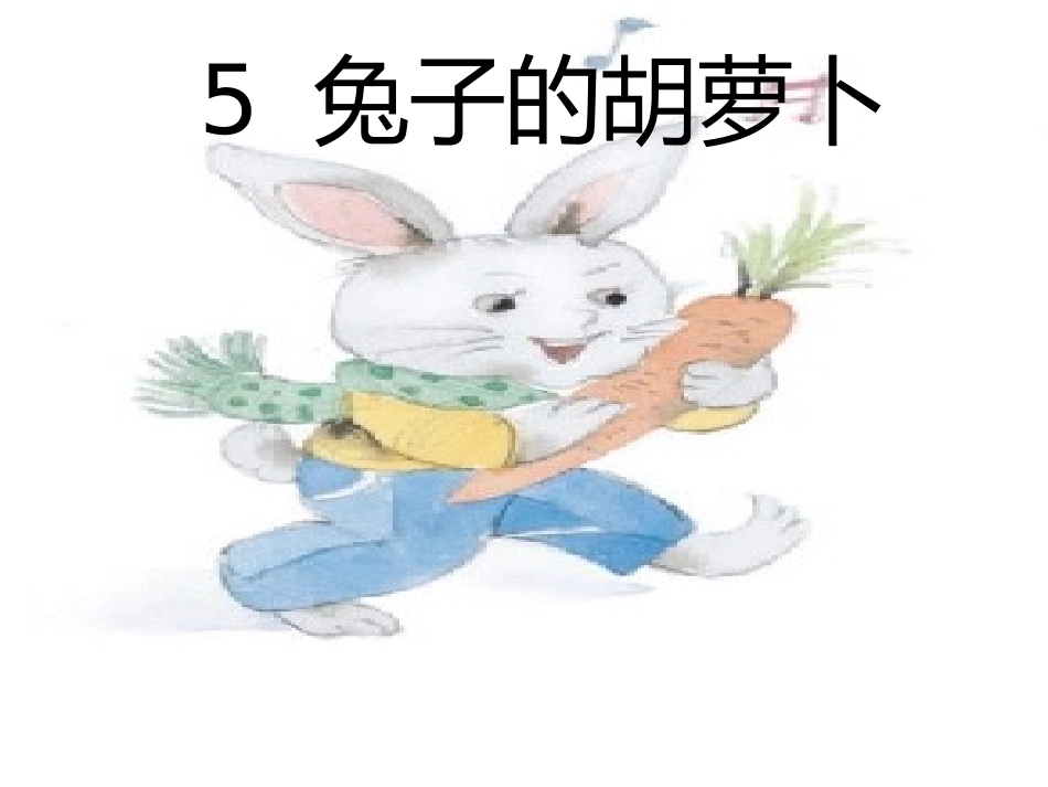 5兔子的胡萝卜_第3页