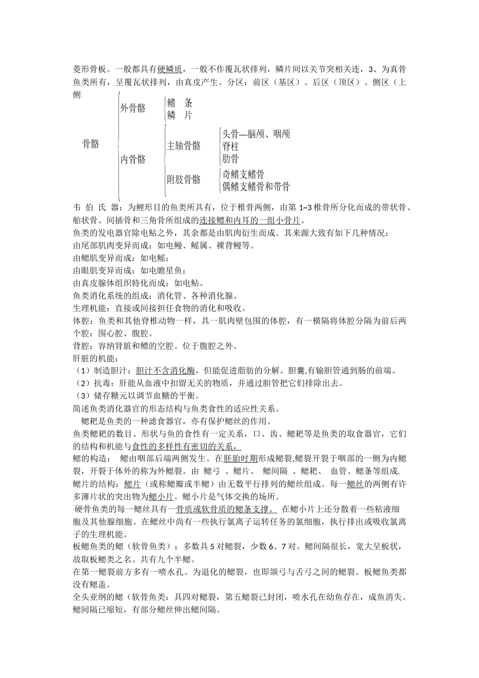 鱼类学复习概要_第2页