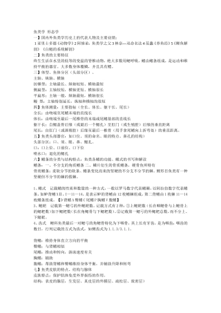鱼类学  形态学