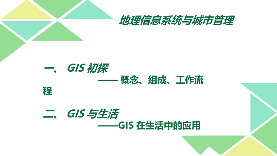 单元活动地理信息系统与城市管理_第3页