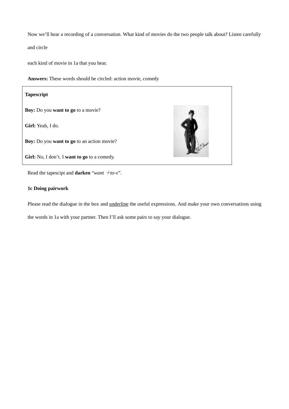 七年级英语Do you want to go to a movie教案 新课标 人教版_第3页