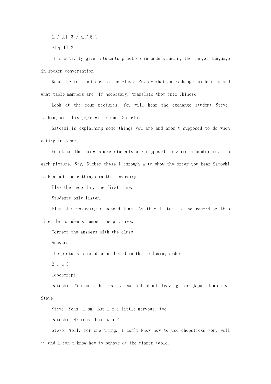 九年级英语全册 Unit 12 You're supposed to shake hands The Fourth Period教案 人教新目标版_第3页