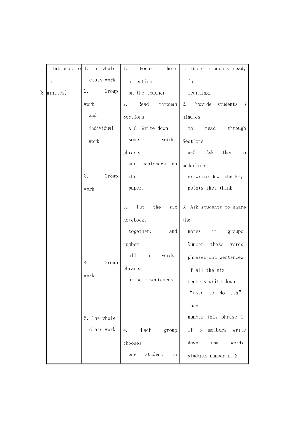 八年级英语上册 Unit 3 Our Hobbies Topic 1 What’s your hobby Section D教案 （新版）仁爱版_第3页