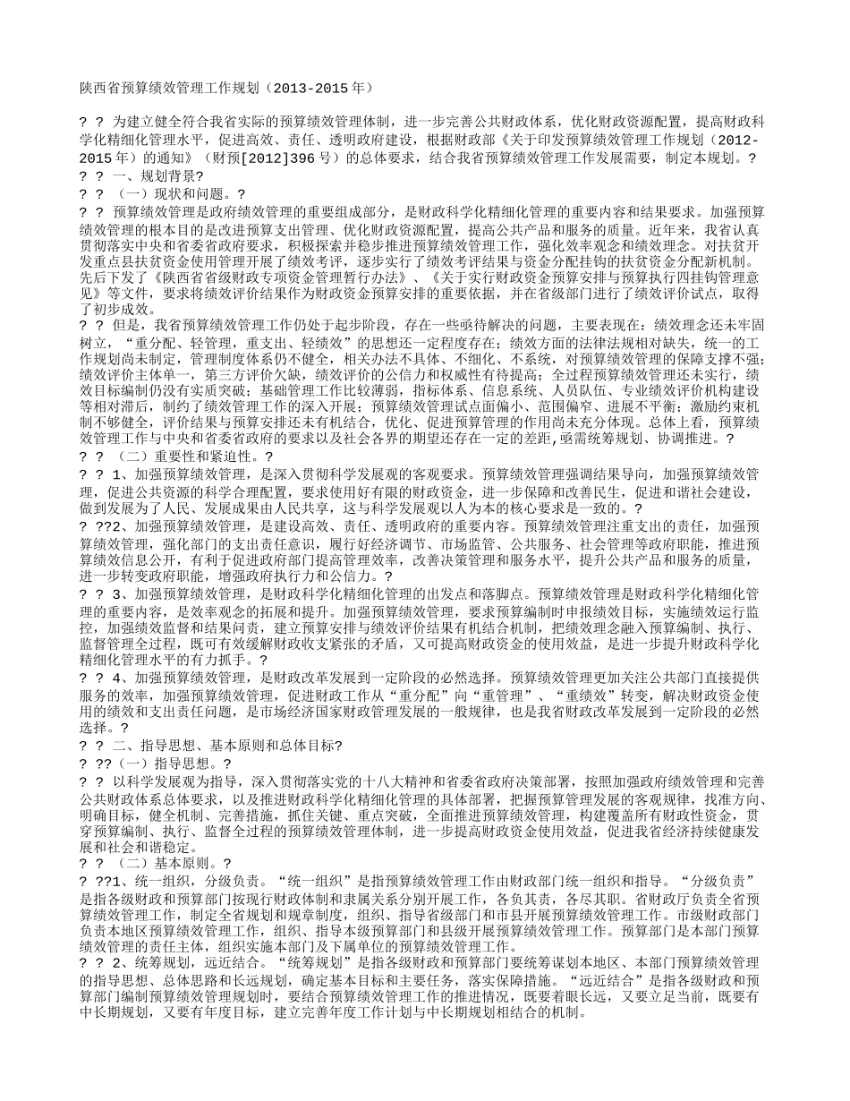 预算绩效管理情况_第1页