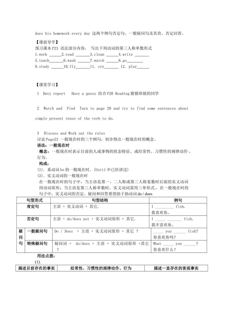 七年级英语上册 Unit 2 Let's play sports Grammar教案 （新版）牛津版-（新版）牛津版初中七年级上册英语教案_第2页