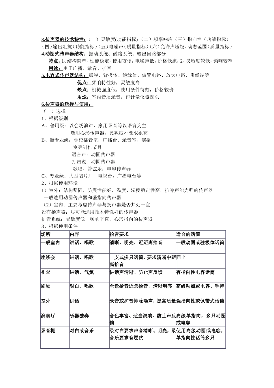 音频技术期末复习资料_第3页