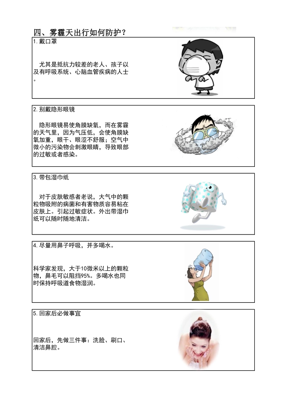 雾霾预防宣传墙报_第3页